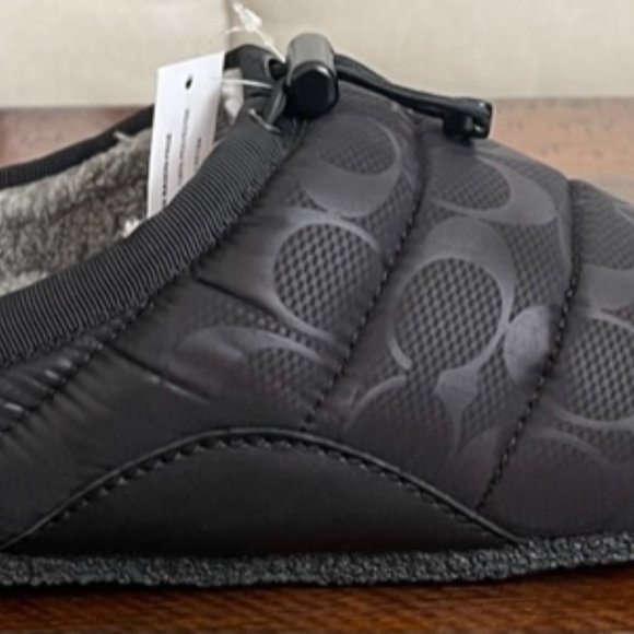 COACH ROCHELLE SLIPPERS BLACK NWB - Picture 7 of 9